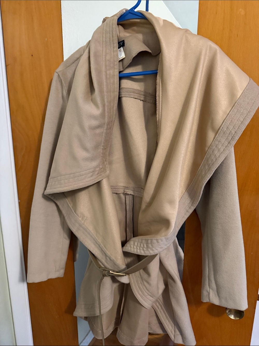 VENUS Beige Wrap Belted Jacket Coat